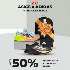 ¡OFERTA EXCLUSIVA! Asics + Adizero + Mochila de Regalo